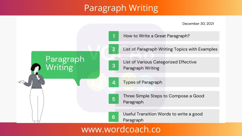 Paragraph Writing - wordcoach.co